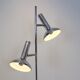 Lampadaire Koch & Lowy  en métal chromé