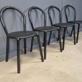 Postmodern Italian dining chairs set of 4 - 1980s