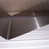 Stainless steel coffee table years 70