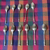 Apollo silver metal mocha spoons
