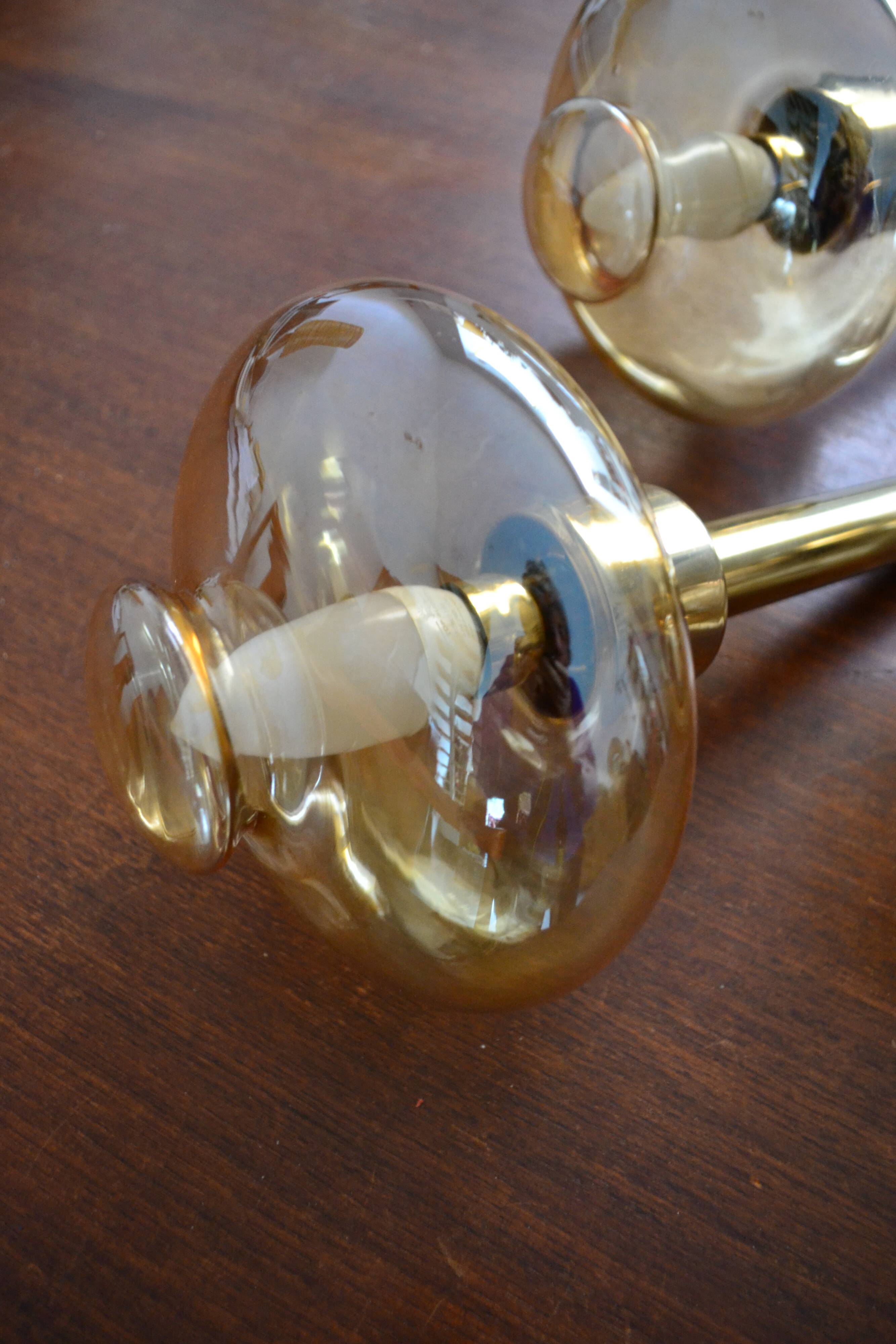 RAAK waterfall chandelier from the 70s with smoked glass