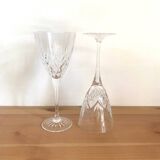 Large thomas webb water glasses - crystal - romeo model - vintage