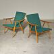 Pair of Thonet Boomerang armchairs by Antonin Suman for TON 1960