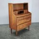Danish Modern Teak Secretary Writing Desk with Drawers, 1960s