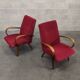 Paire de fauteuils modèle 6951 velours côtelé par Jaroslav Smidek pour Ton 1960