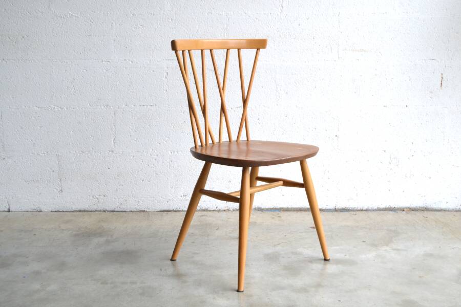 Set of four "candlestick" chairs by Lucian Ercolani