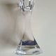Pair of crystal candlesticks by Villeroy & Boch – 1970s – Perfect condition