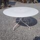 Iron garden table, 117cms in diameter