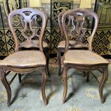 Suite of 4 Louis Philippe chairs in canning