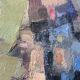 Vintage Modernist Swedish School Abstract Oil Painting
