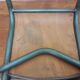 Metal and wood office chair