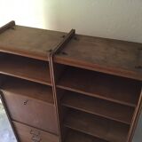 vintage bookcase shelf desk