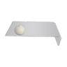 Plexiglas table, spherical stone base