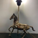 Brass horse lamp 1970