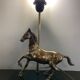 Brass horse lamp 1970