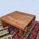 Scandinave table basse brutaliste en pin massif -  1960–1970