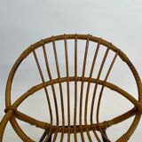 Vintage Rattan children's chair Rohe Noordwolde 1960s Design