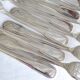 12 dessert forks, silver metal