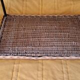 Rattan rolling table