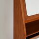Scandinavian teak wall mirror with storage compartment, 1960s
