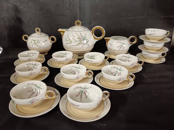 Service à café porcelaine deLimoges, manufacture Charles Ahrenfeldt