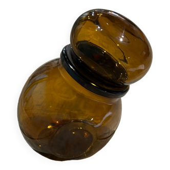 Lever brand brown glass jar