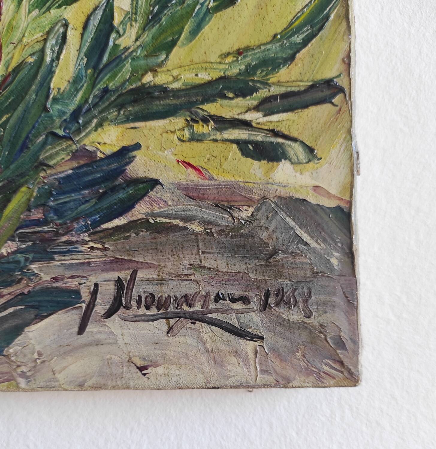 Oil painting by "Jacques Nieuwjaer", 1968