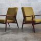 Pair of armchairs Olive Green by Jiri Jiroutek 1960