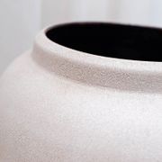 XL Vintage Floor Vase Bay Keramik 624-45, Ceramic, White & Navy Two-Tone Glaze, 1960s