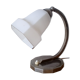 Lamp 1930 chrome and opaline, réélectrifié.