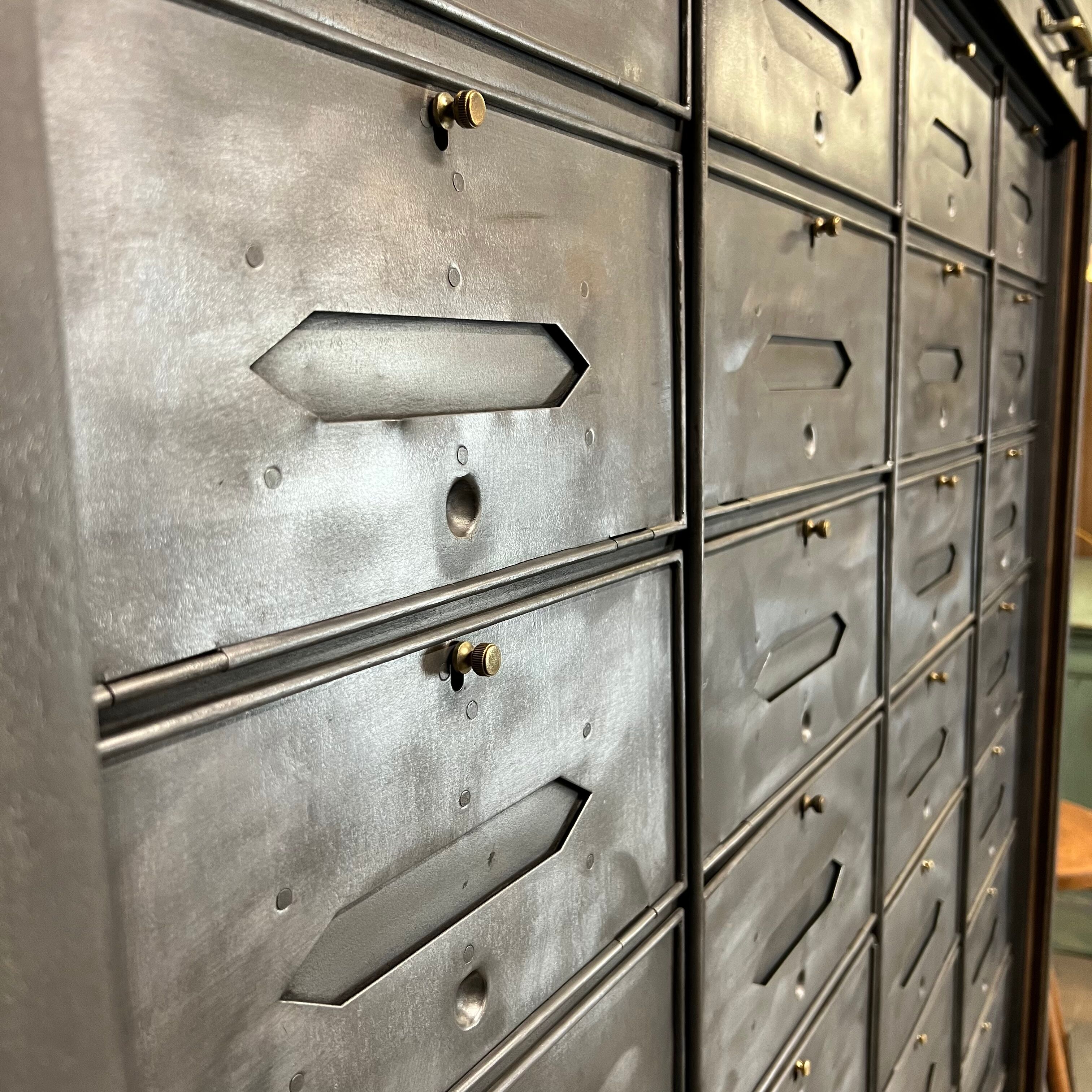 Furniture with flap and steel curtain circa 1930