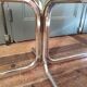 Glass and chrome coffee table 1970