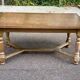 Table à manger de ferme extensible renaissance espagnol patinée 10 places