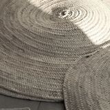 Round carpet in vegetable fibers diameter 120 cm