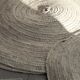 Round carpet in vegetable fibers diameter 120 cm