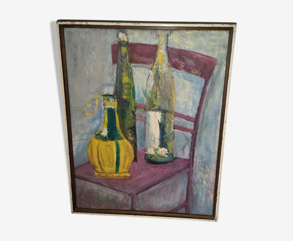Tableau huile sur carton Rachel Boivin Brochu