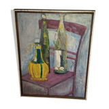 Oil on cardboard painting Rachel Boivin Brochu