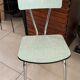 Chaise Formica verte vintage