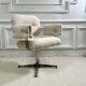 Vintage armchair in faux sheep's fur