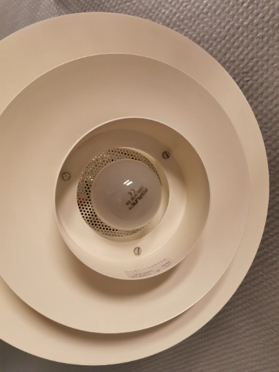 Danish design hanging lamp, from the 80s, produced by Top-Lamper