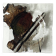 ashtray abstract painting in melted glass, around 1970