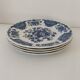 4 Ridgway Windsor Blue English Dessert Plates – Staffordshire