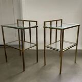 Set of two midcentury side tables, Marc Duplantier (attr.), France