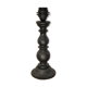 Large black wooden lamp foot turned