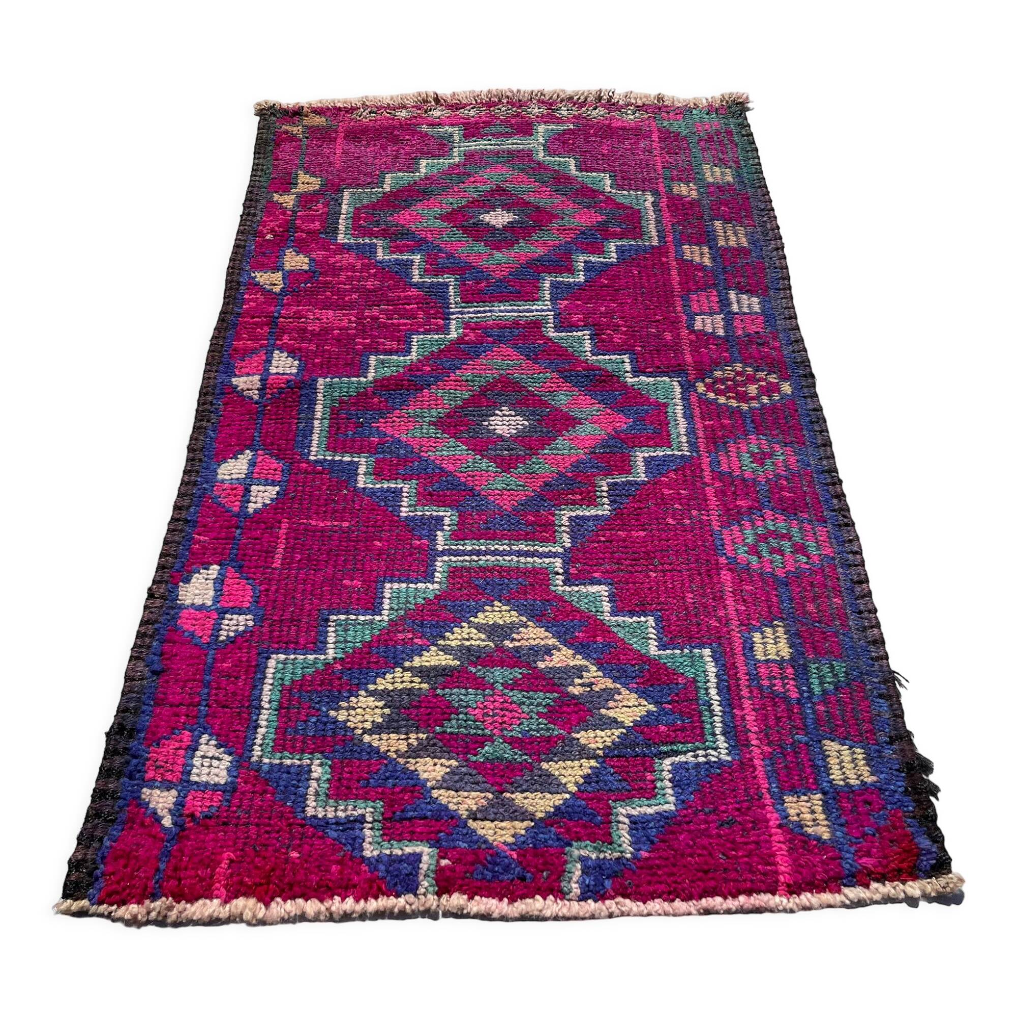 Traditional Vintage Kurdish Herki Rug , 140 X 85 Cm