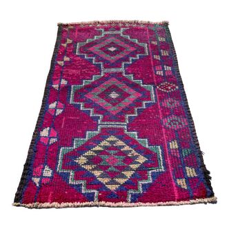 Traditional Vintage Kurdish Herki Rug , 140 X 85 Cm