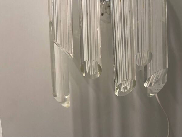 Appliques Trilobi en Verre de Murano Lot de 2 par Venini 1970