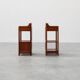 Pair Art Nouveau Nightstands with marble top by Paul Alexandre Dumas, Franc
