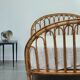 Rattan basket bed from the 50s