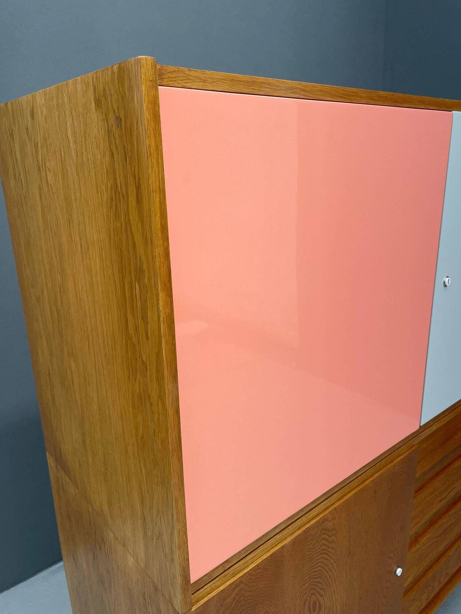 Meuble U-450 en Chêne par Jiří Jiroutek pour Interiér Praha, Tchécoslovaquie, 1